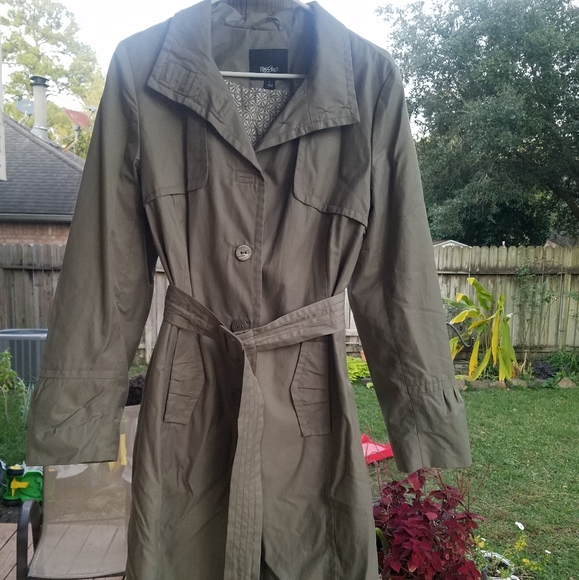 Tan Mossimo Trench Coat - Picture 1 of 9